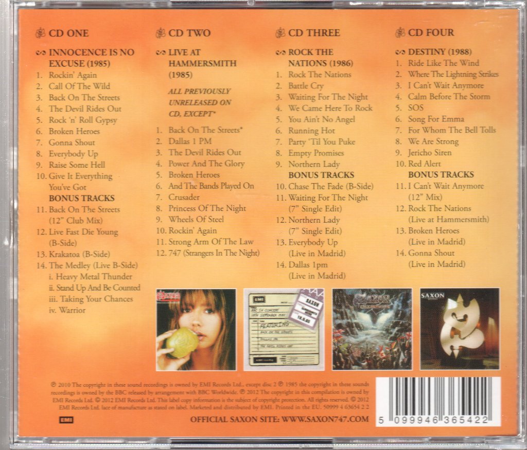 Saxon - EMI Years (1985-1988) - Cd Set