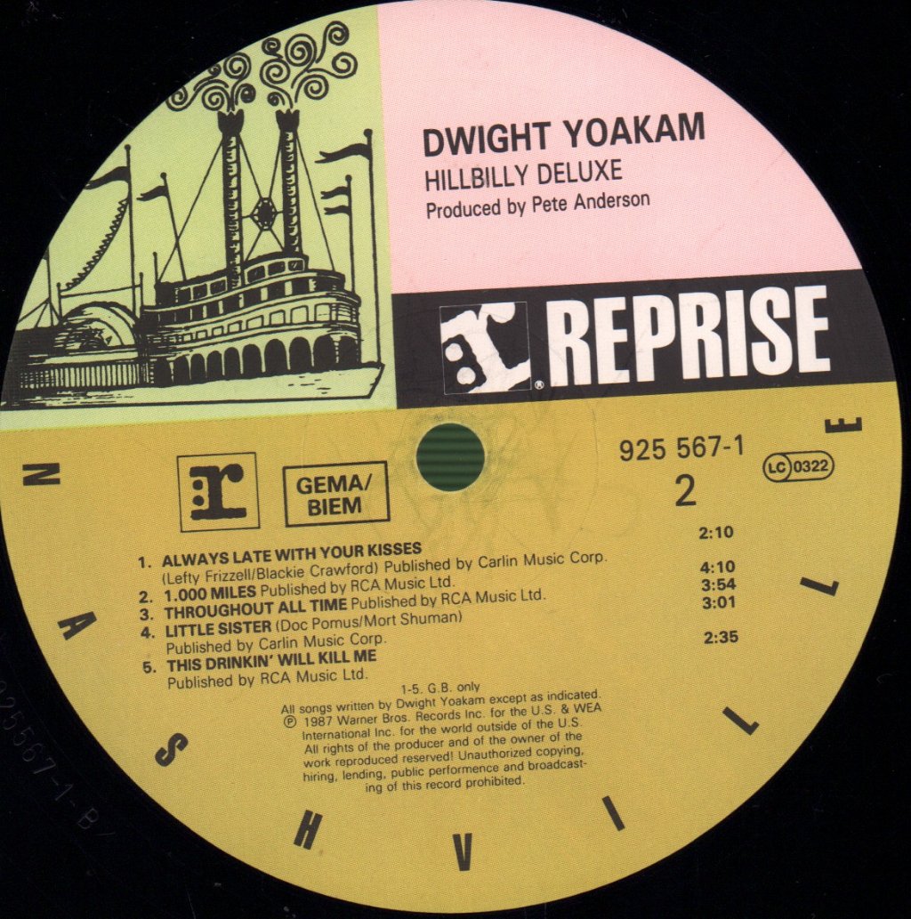 Dwight Yoakam - Hillbilly Deluxe - Lp