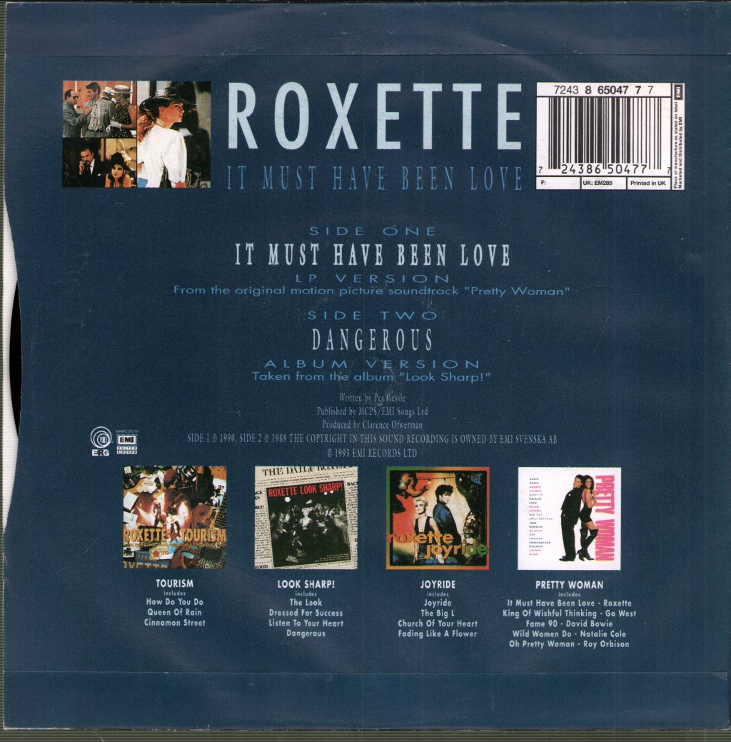 Roxette - It Must Have Been Love - 7 Inch