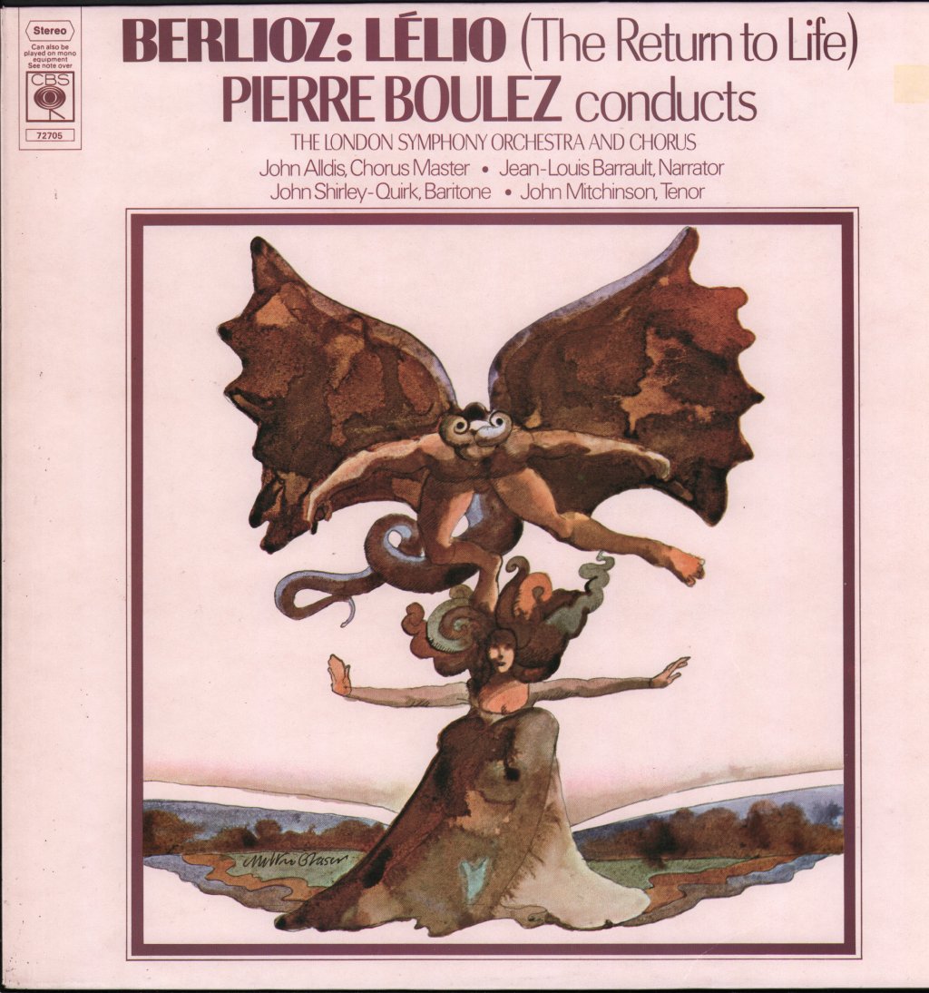 Pierre Boulez / London Symphony Orchestra / John Alldis / Jean-Louis Barrault / John Shirley-Quirk - Berlioz - Lelio (The Return To Life) - Lp