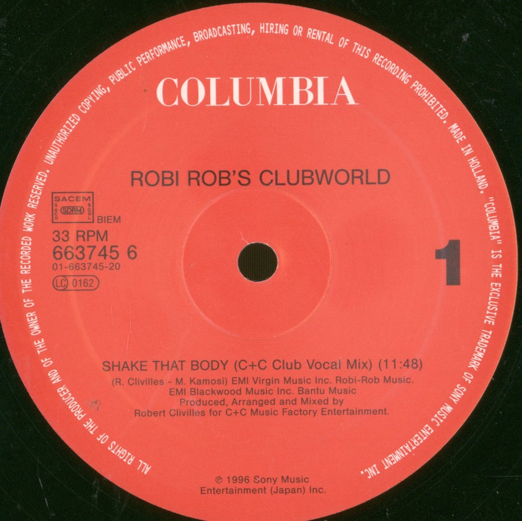 Robi Rob's Clubworld - Shake That Body - Triple 12 Inch