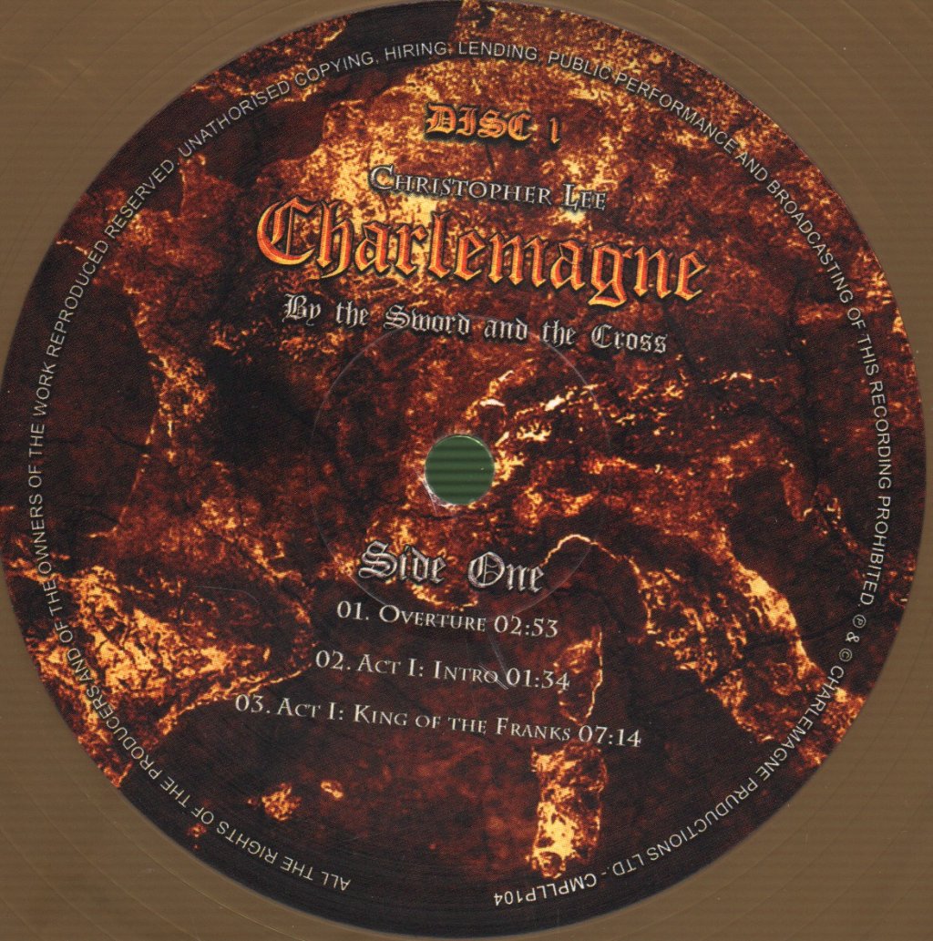 Christopher Lee - Charlemagne: By The Sword And The Cross - Double Lp