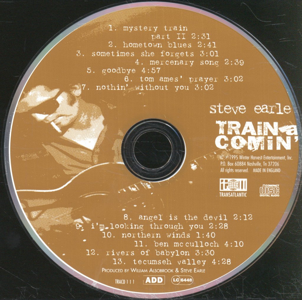 Steve Earle - Train A Comin' - Cd