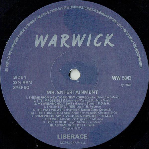 Liberace - Mr. Entertainment - Lp
