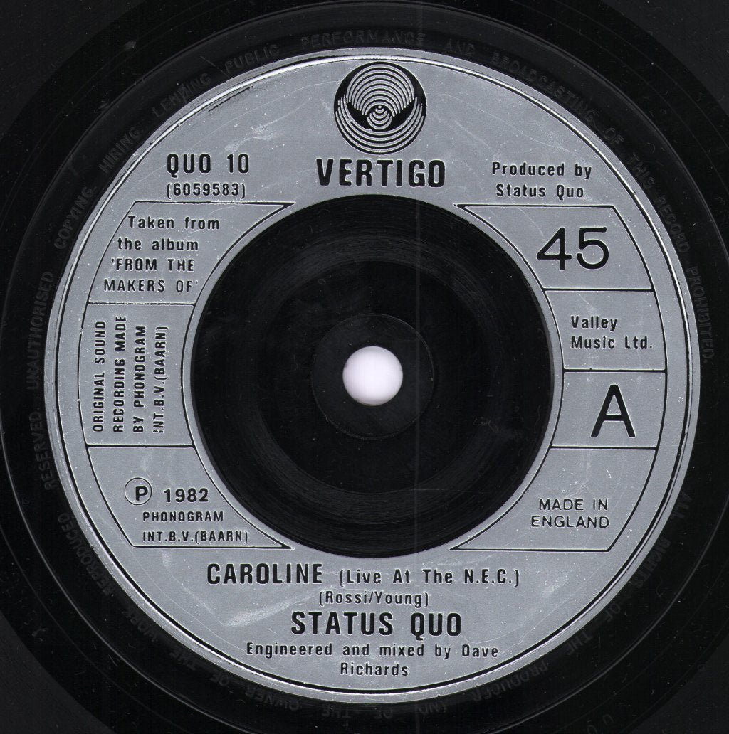 Status Quo - Caroline - 7 Inch