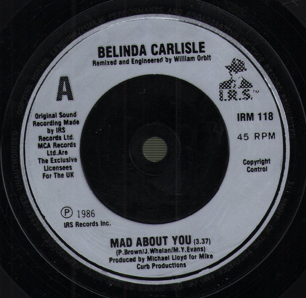 Belinda Carlisle - Mad About You - 7 Inch