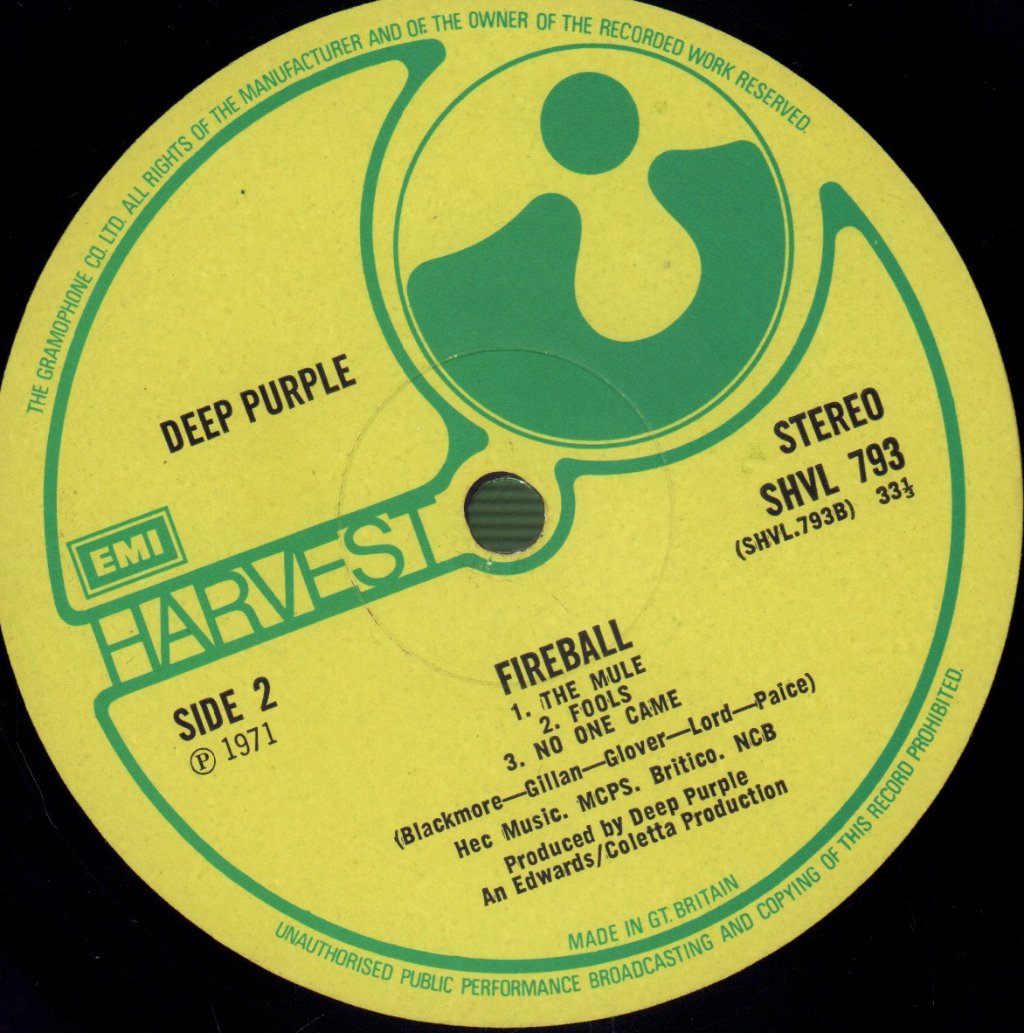 Deep Purple - Fireball - Lp