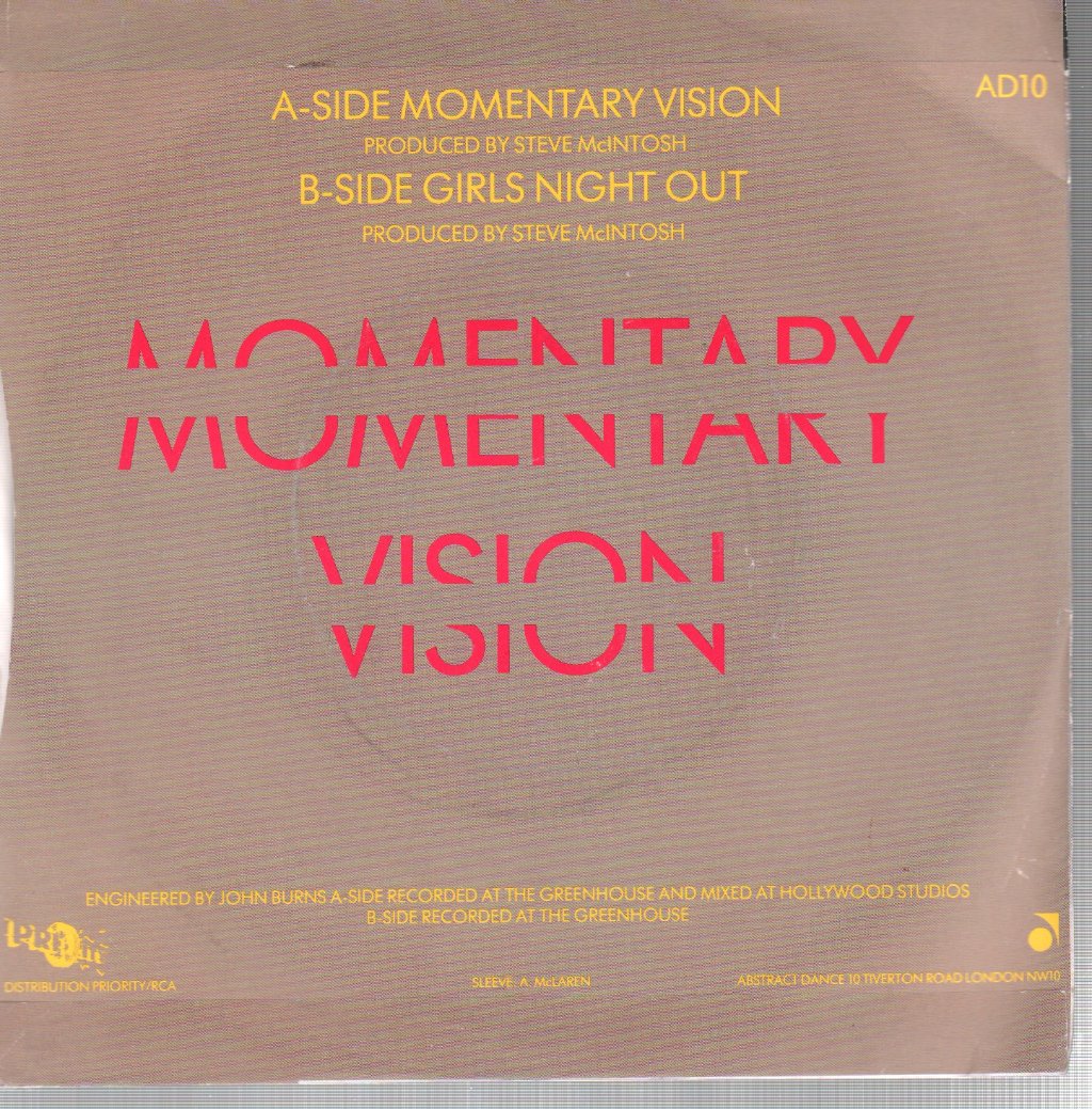 Cool Notes - Momentary Vision - 7 Inch
