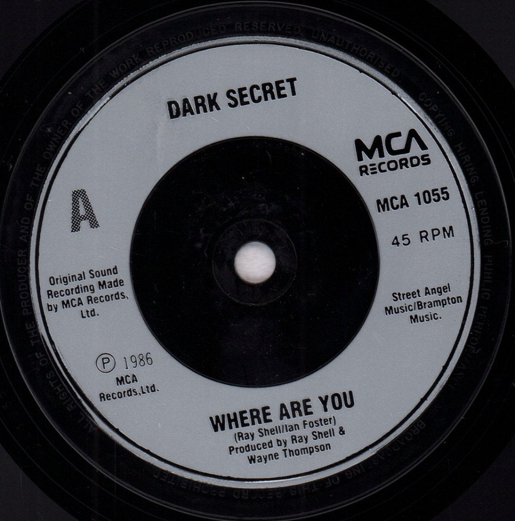 Dark Secret - Where Are You - 7 Inch