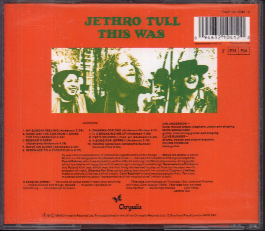 Jethro Tull - This Was - Cd