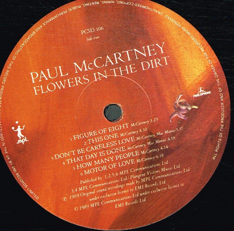 Paul McCartney - Flowers In The Dirt - Lp