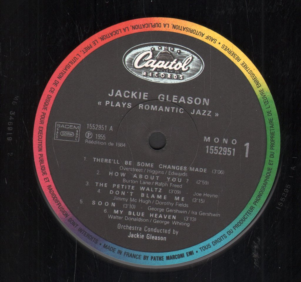 Jackie Gleason - Jackie Gleason Plays Romantic Jazz - Lp