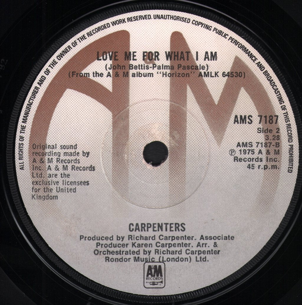 Carpenters - Solitaire - 7 Inch