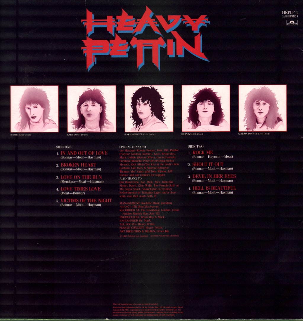 Heavy Pettin - Lettin Loose - Lp
