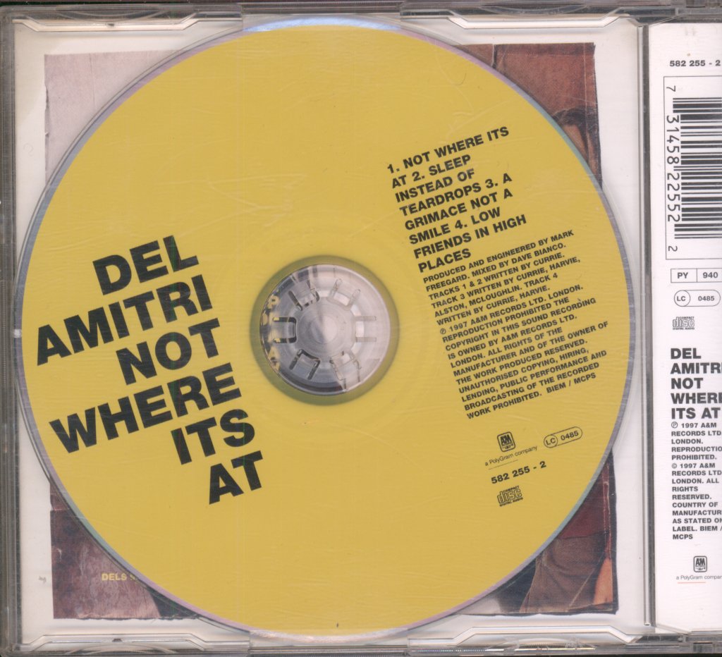 Del Amitri - Not Where Its At - Cd