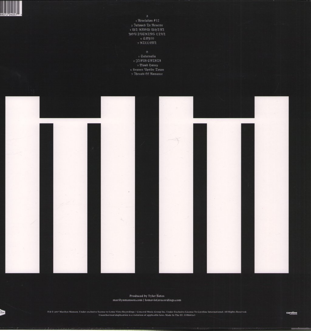 Marilyn Manson - Heaven Upside Down - Lp