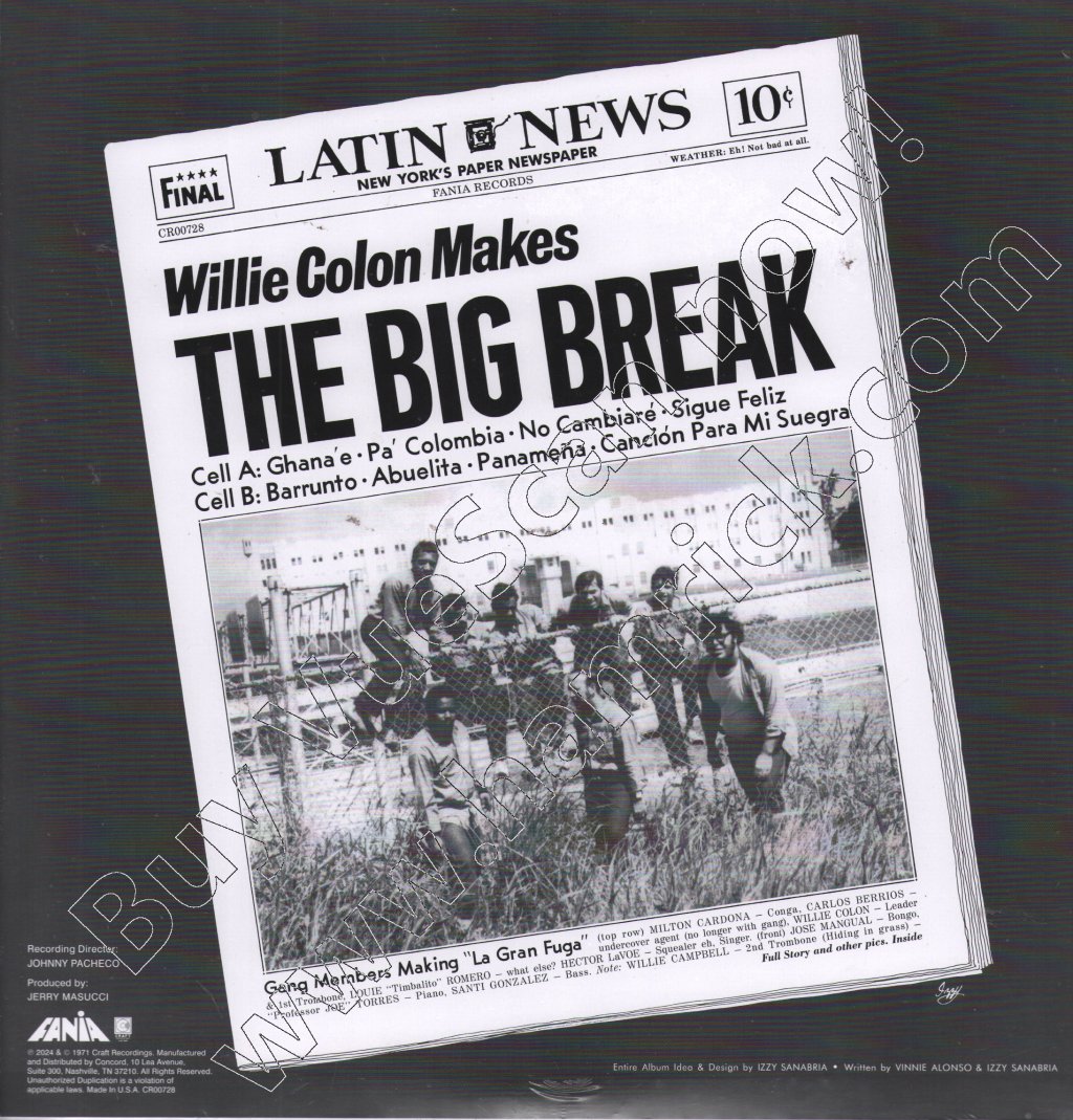 Willie Colon - La Gran Fuga (The Big Break) - Lp