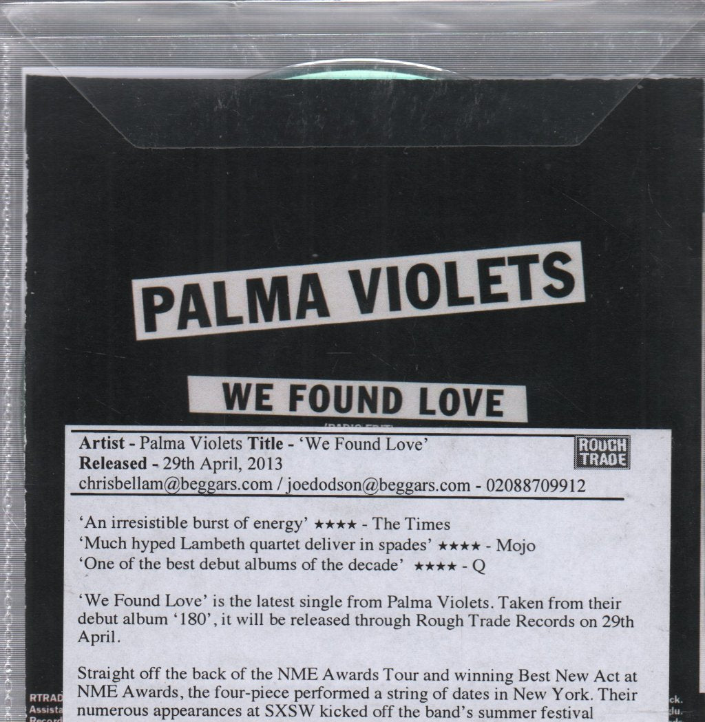 Palma Violets - We Found Love - Cdr