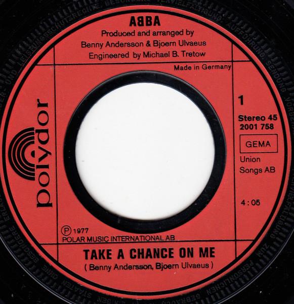 ABBA - Take A Chance On Me / I'm A Marionette - 7 Inch