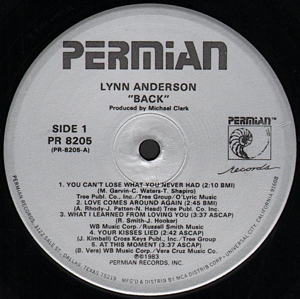 Lynn Anderson - Back - Lp