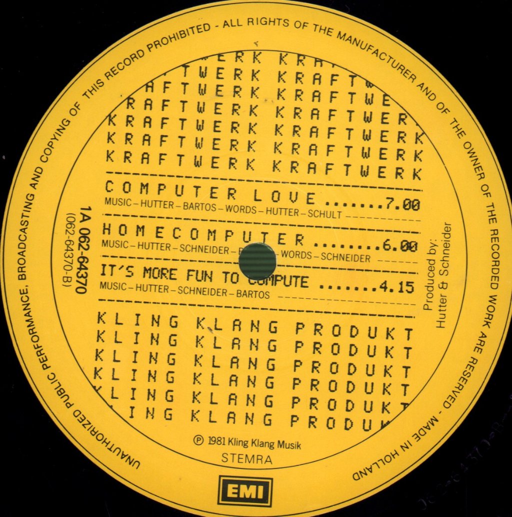 Kraftwerk - Computer World - Lp