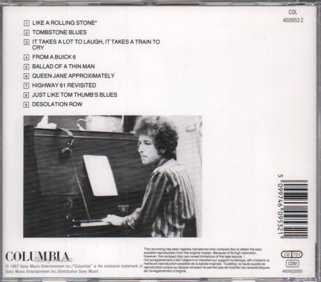 Bob Dylan - Highway 61 Revisited - Cd