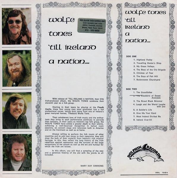 Wolfe Tones - 'Till Ireland A Nation - Lp