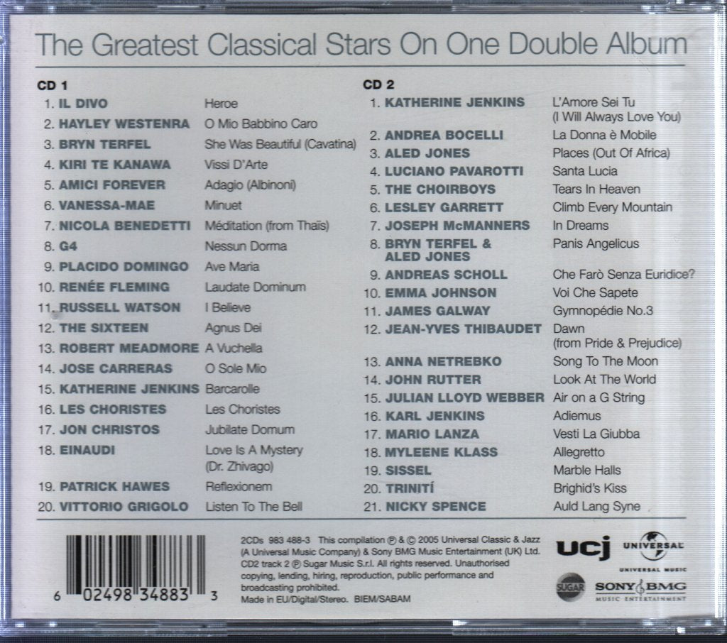 Various - Number One Classical Album 2006 - Double Cd