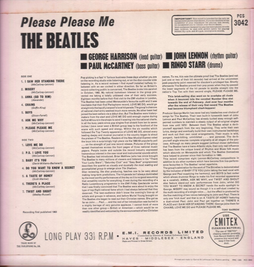 Beatles - Please Please Me - Lp
