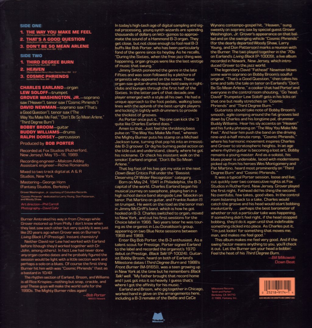 Charles Earland - Third Degree Burn - Lp