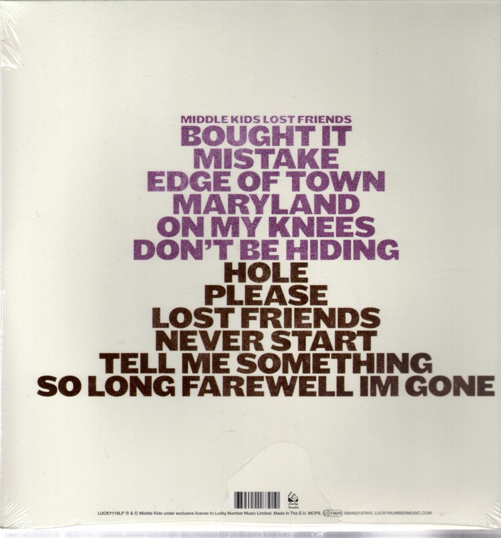 Middle Kids - Lost Friends - Lp