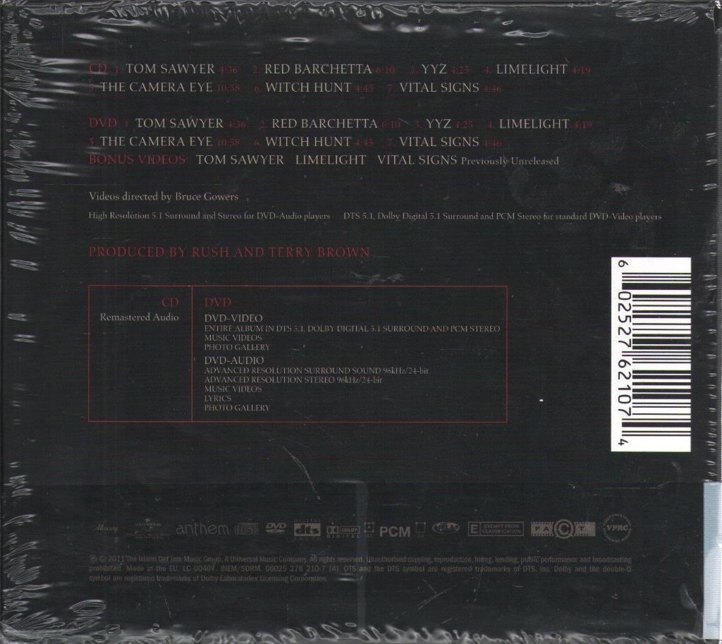 Rush - Moving Pictures - Cd Set