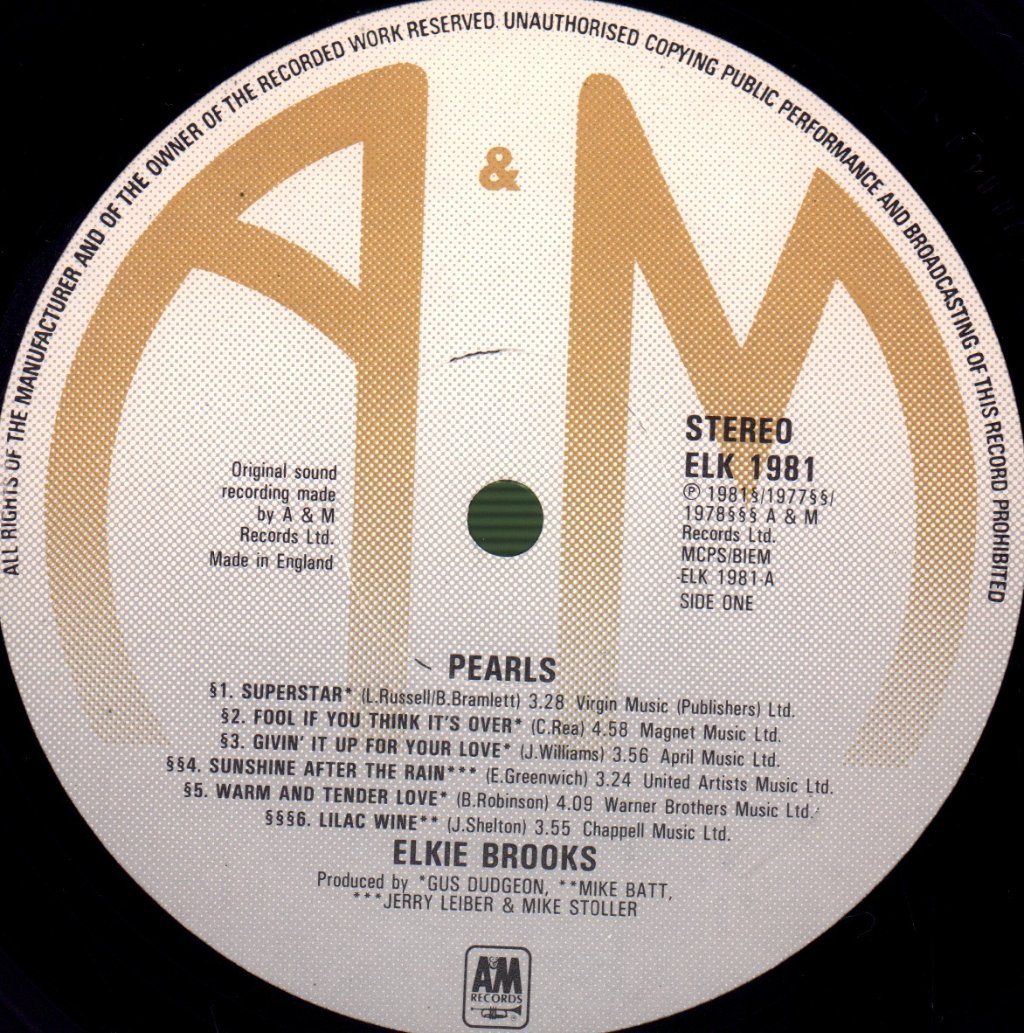 Elkie Brooks - Pearls - Lp