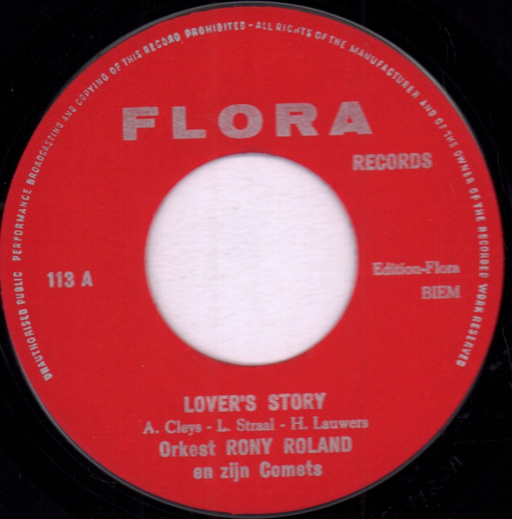 Rony Roland And His Comets - Lover's Story - 7 Inch