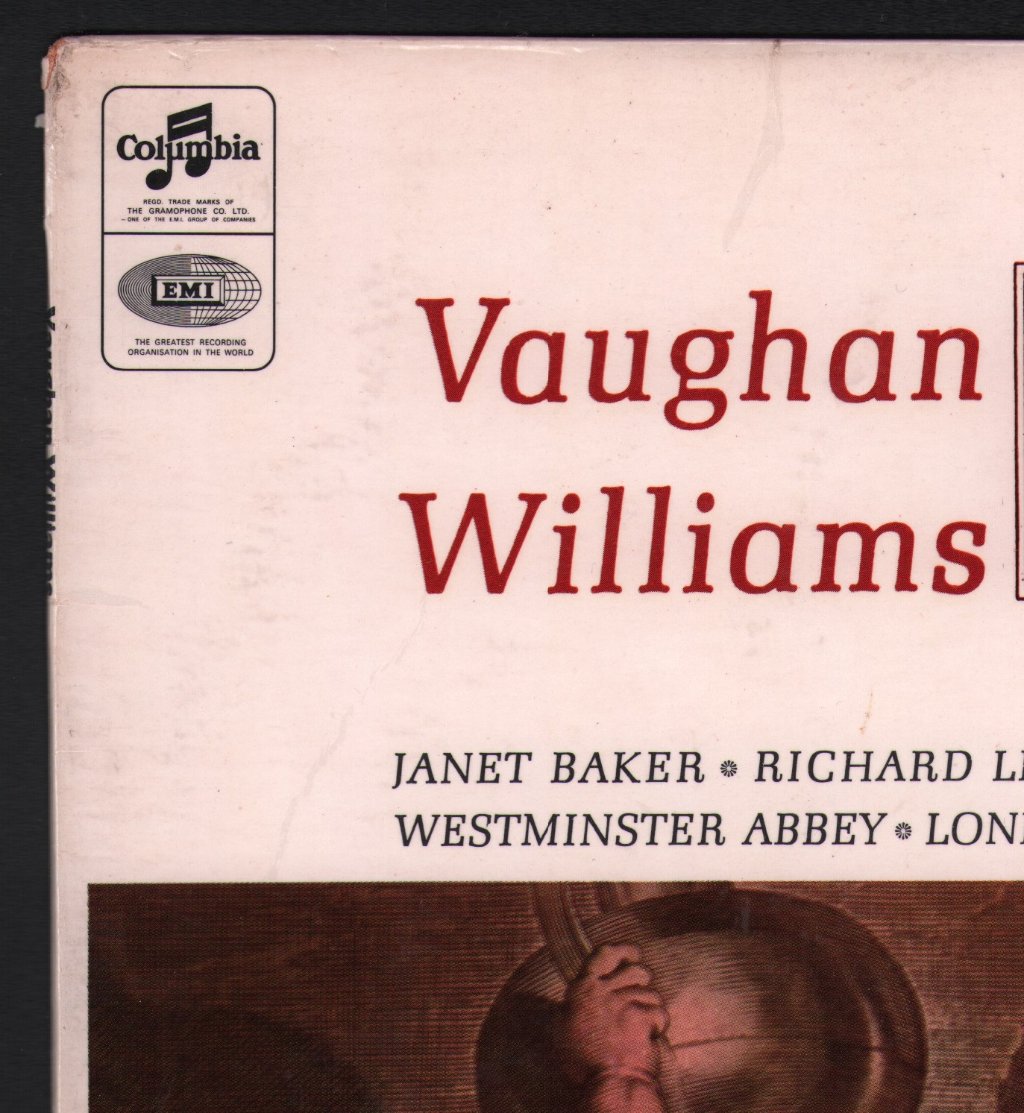 Janet Baker / Richard Lewis / John Shirley-Quirk / David Willcocks - Vaughan Williams - Hodie - A Christmas Cantata - Lp