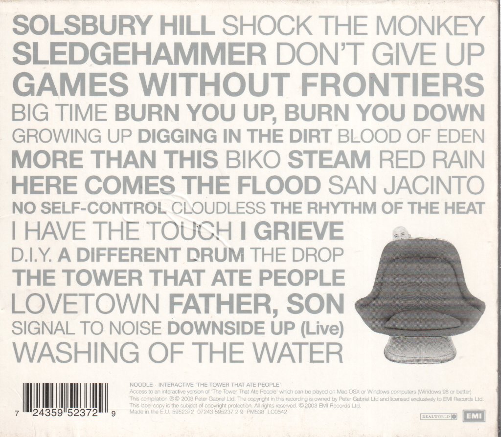 Peter Gabriel - Hit - Double Cd