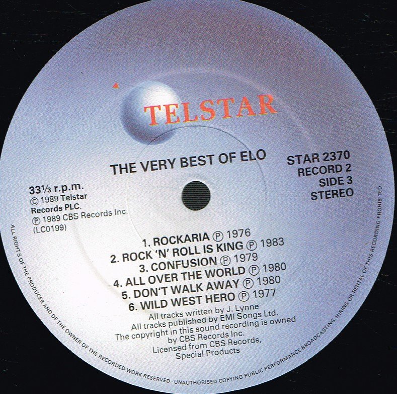 Electric Light Orchestra - Very Best Of The - Double Lp