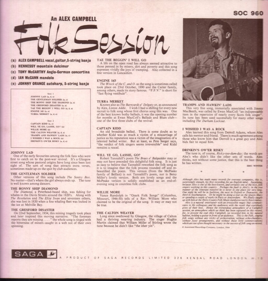 Alex Campbell - Sings Folk - Lp