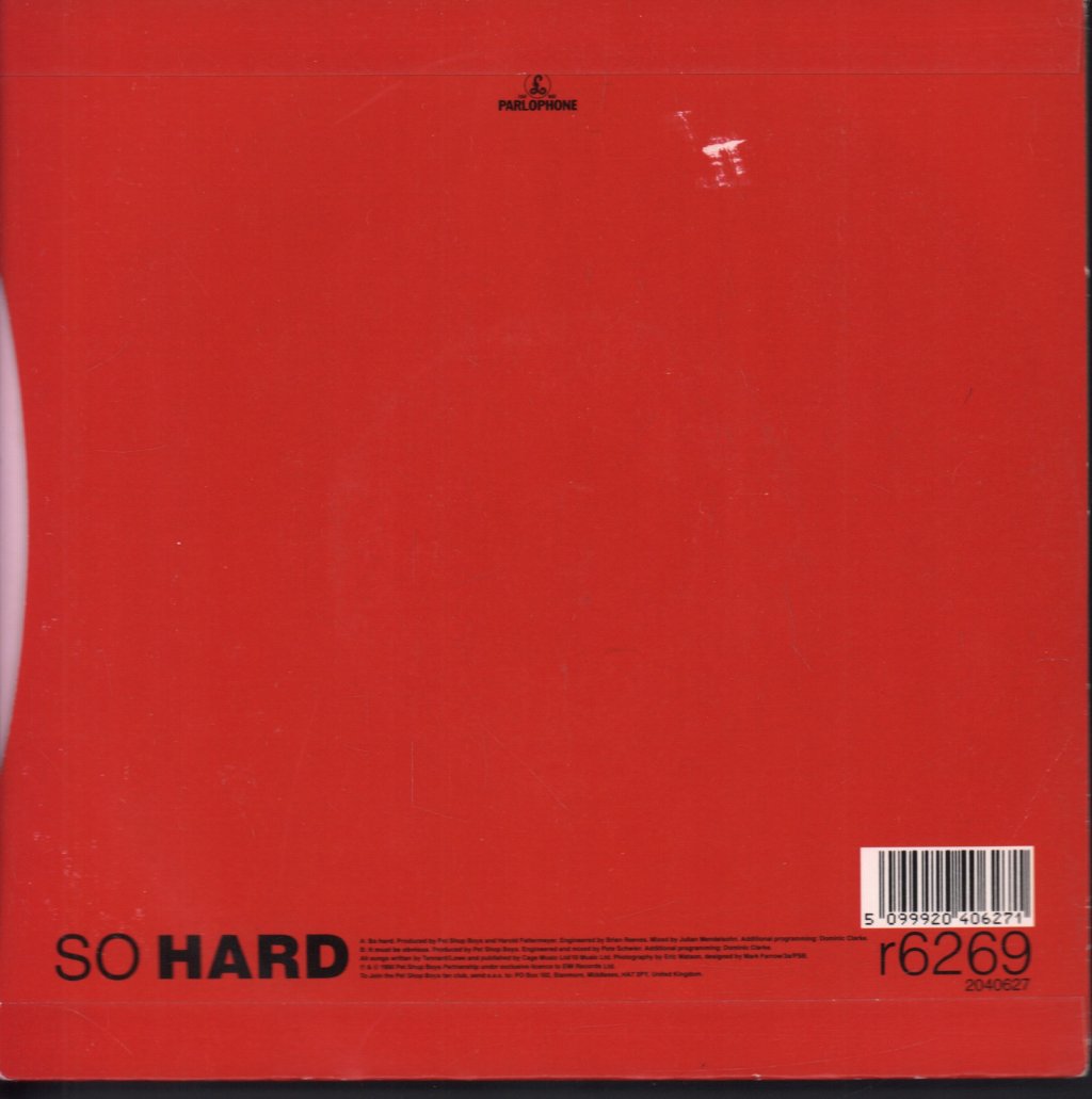 Pet Shop Boys - So Hard - 7 Inch