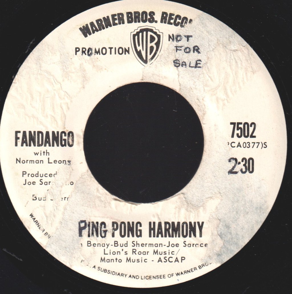 Fandango - Ping Pong - 7 Inch