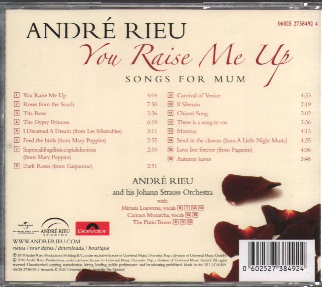 André Rieu - You Raise Me Up - Cd