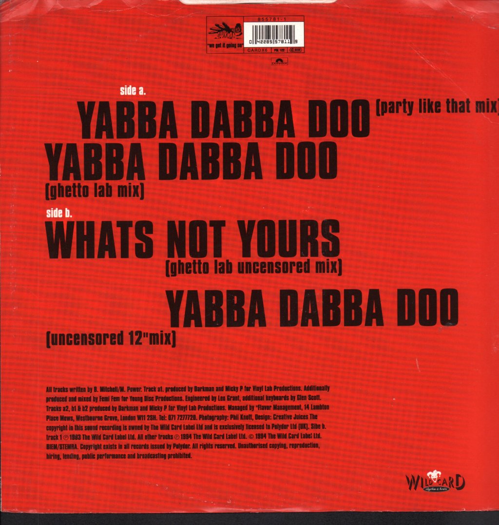 Darkman - Yabba Dabba Doo - 12 Inch