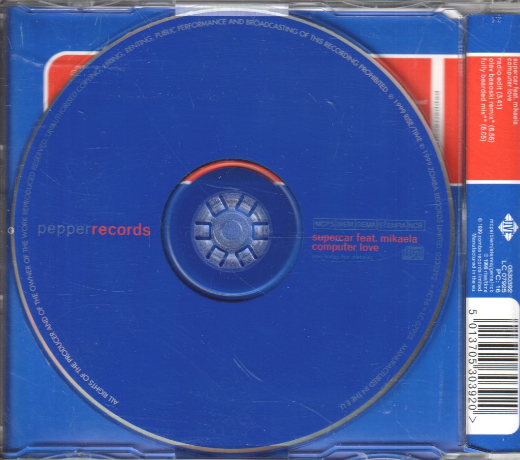 Supercar Feat. Mikaela - Computer Love - Cd