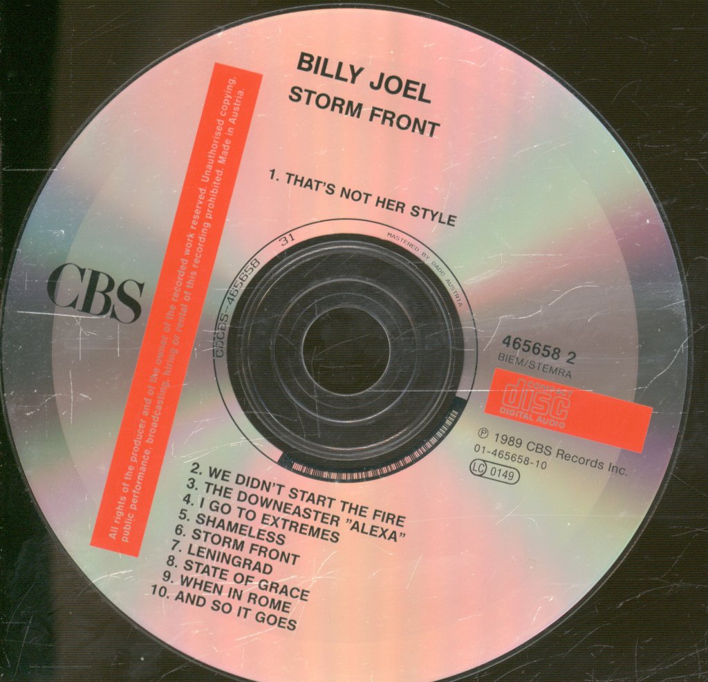Billy Joel - Storm Front - Cd