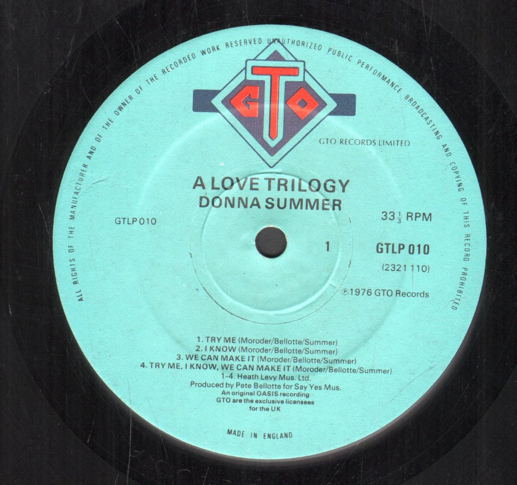 Donna Summer - A Love Trilogy - Lp