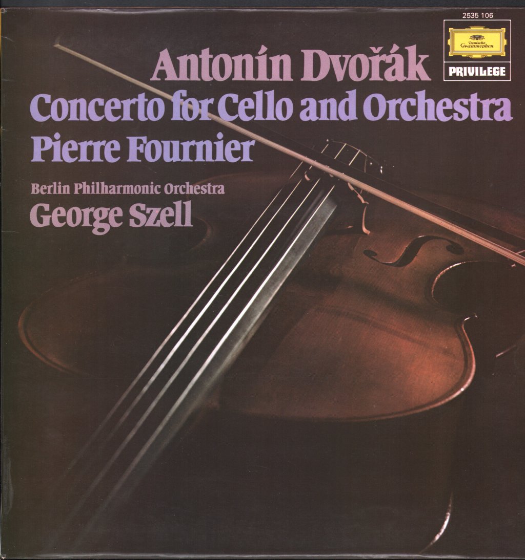 Pierre Fournier / George Szell / Berlin Philharmonic - Antonin Dvorak - Concerto For Cello And Orchestra - Lp
