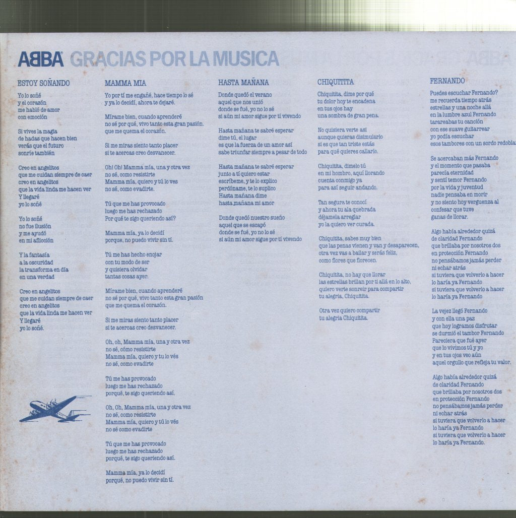 ABBA - Gracias Por La Musica - Lp