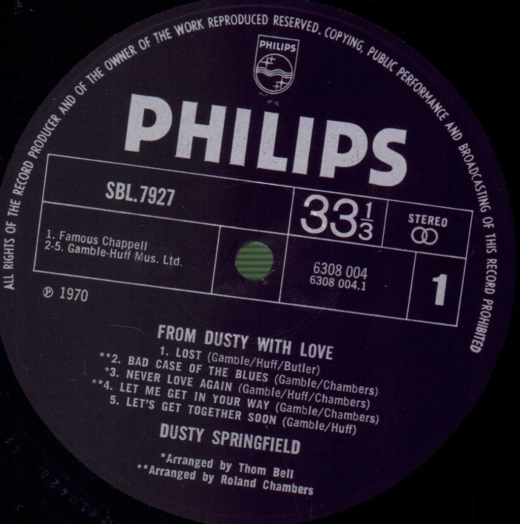 Dusty Springfield - From Dusty....With Love - Lp