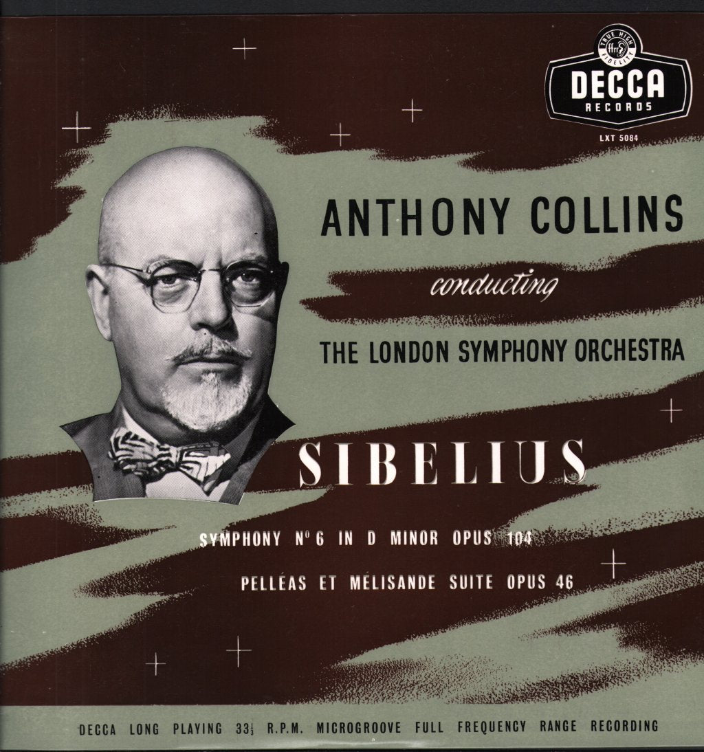 Anthony Collins / London Symphony Orchestra - Sibelius - Symphony No. 6 In D Minor Opus 104 - Lp