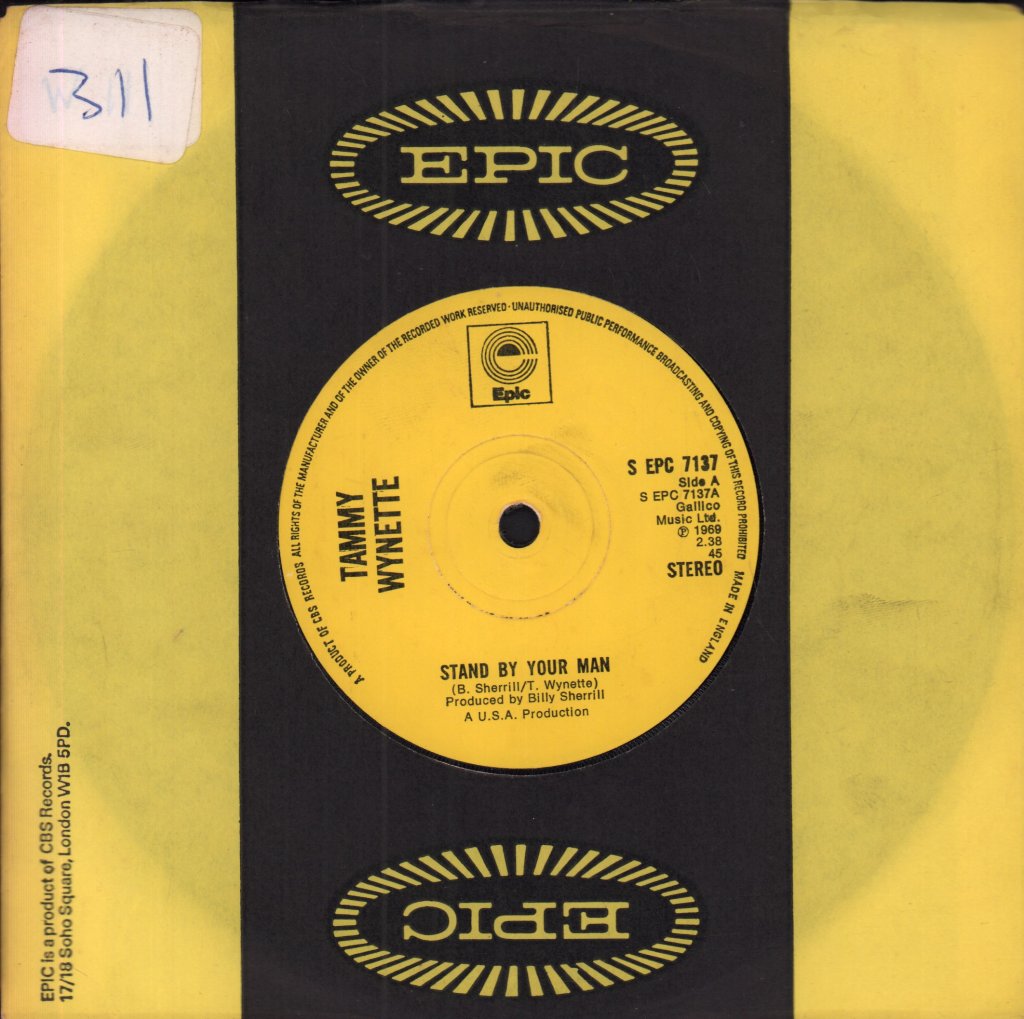 Tammy Wynette - Stand By Your Man - 7 Inch